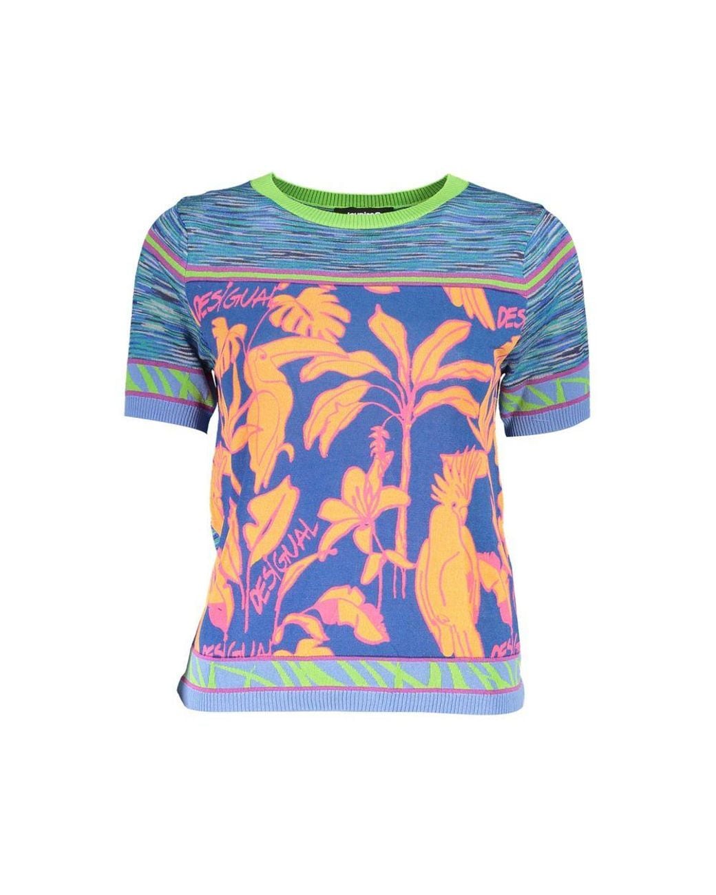 Desigual Blue Cotton T-Shirt