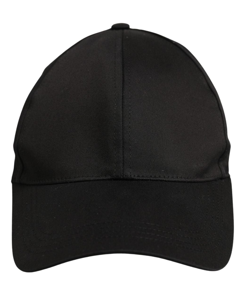 Dolce & Gabbana Black Cotton Baseball Cap 6 Panels Hat Elastane for men