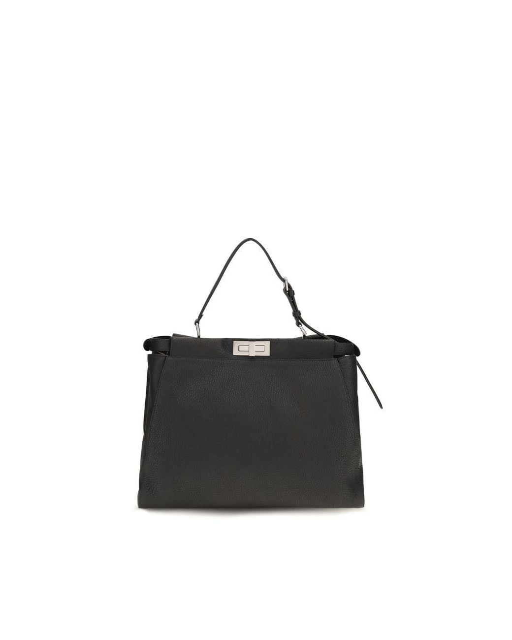 Fendi Black Calf Leather Bos Taurus Shoulder Bag for men