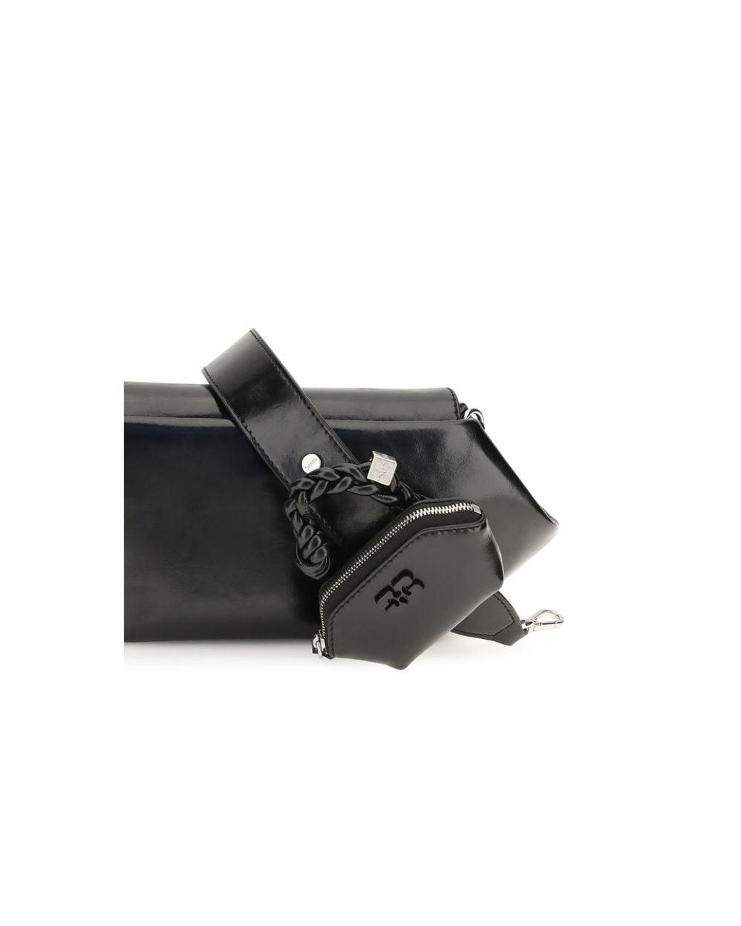 Ganni Black Polyethylene Shoulder Bag