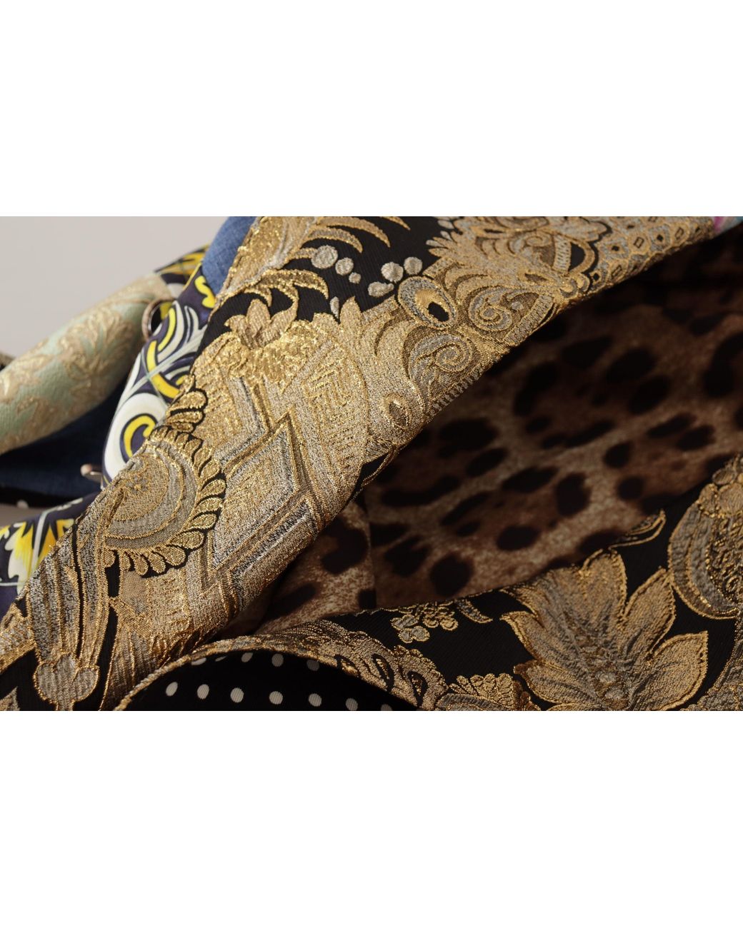 Dolce & Gabbana Black Elegant Patchwork Blazer Jacket