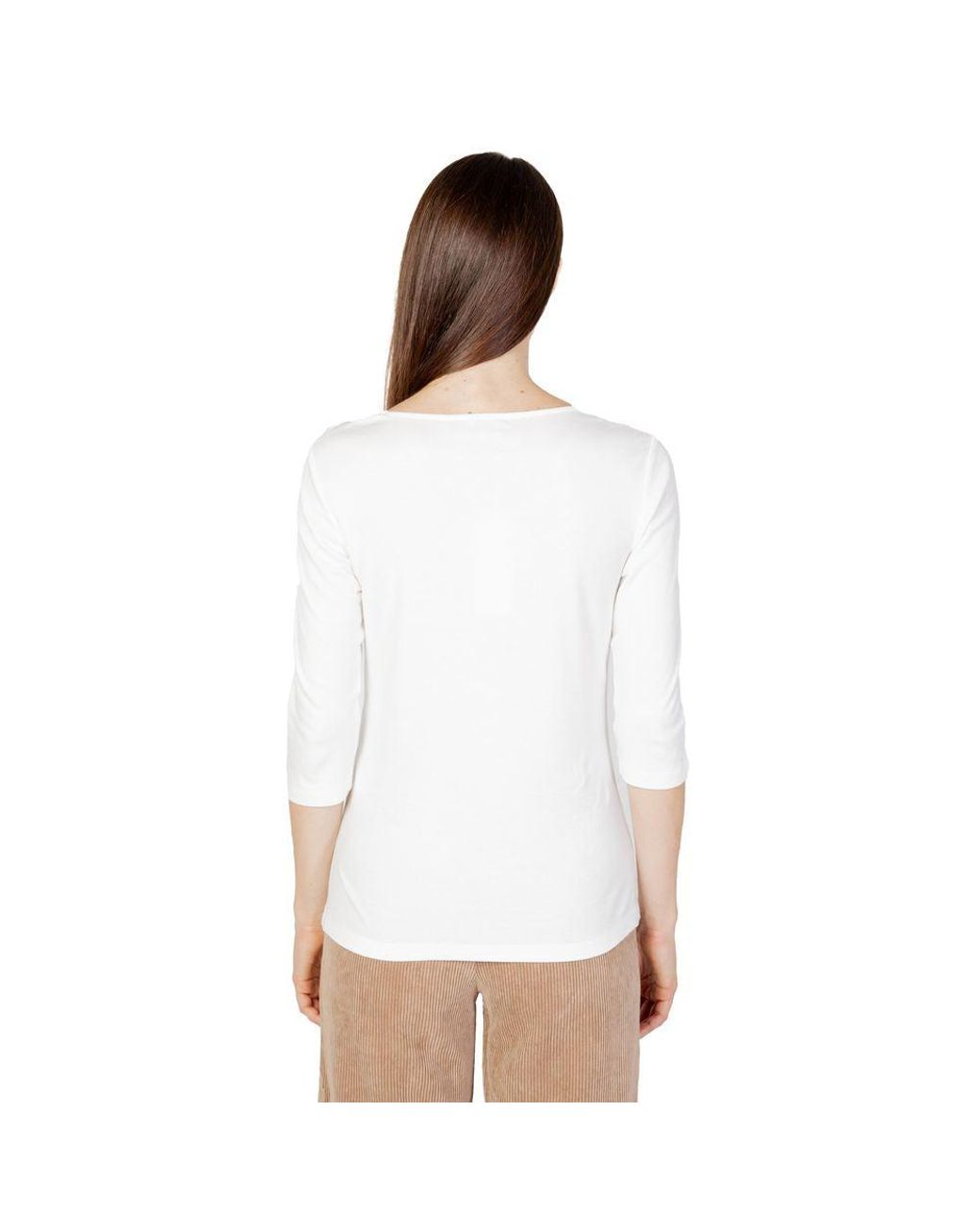 Street One White Cream Cotton Tops & T
