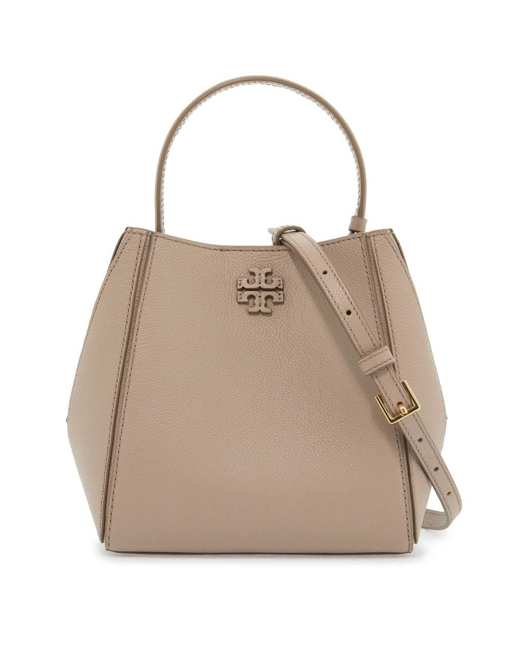 Tory Burch Mcgraw Bucket Bag in Natural | Lyst