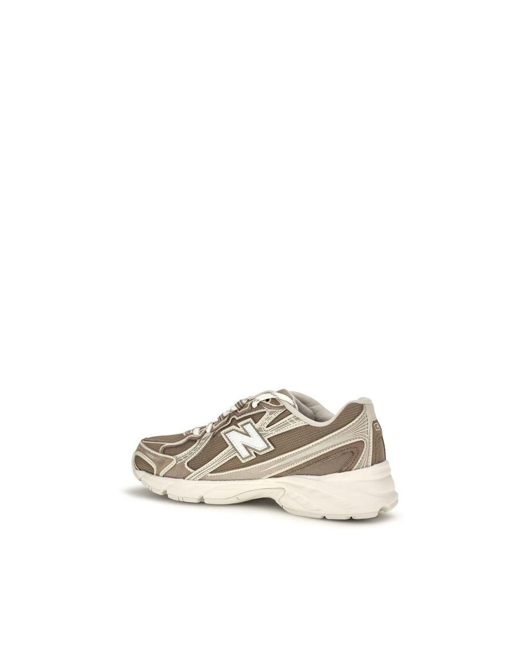 New Balance Natural Beige Fabric Athletic Sneakers