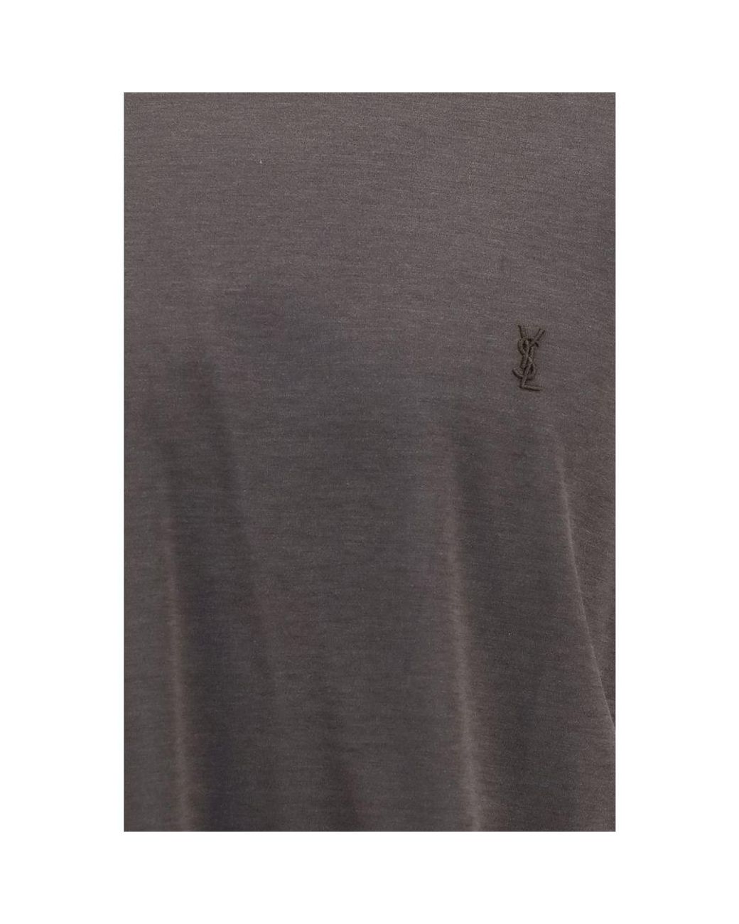 Saint Laurent Gray Brown Silk T for men