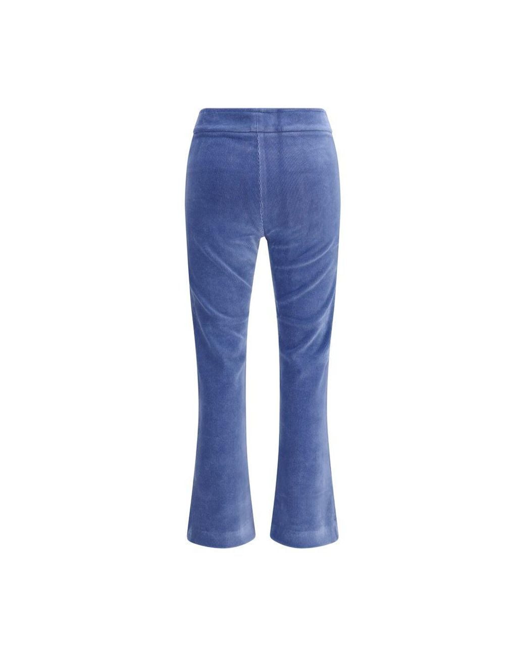 Avenue Montaigne Blue Cotton Flared Pants