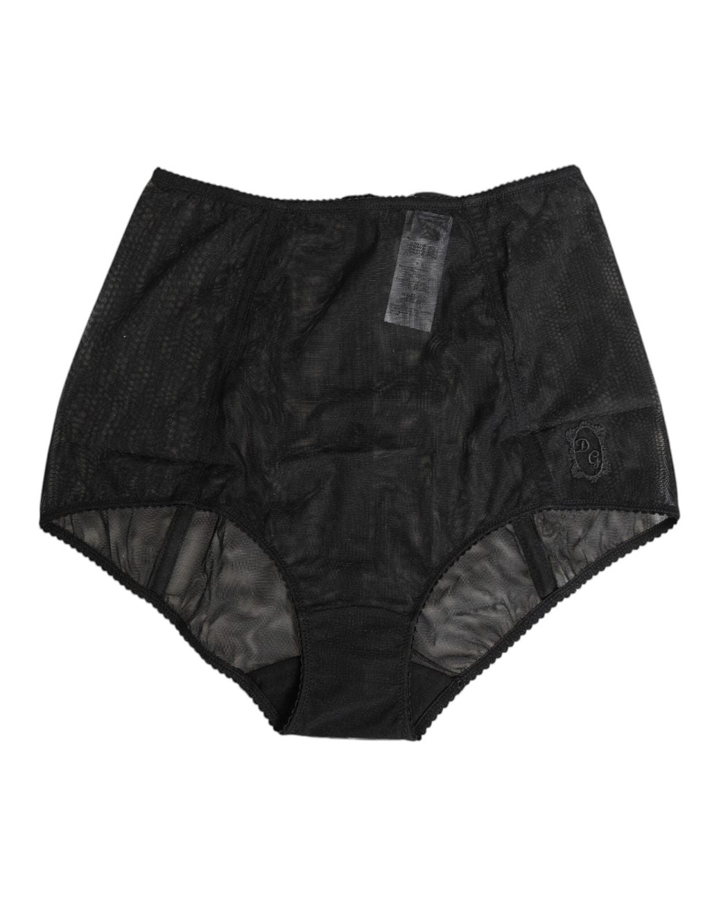 Dolce & Gabbana Black High Waist Mesh Sheer Shapewear Underwear Polyamide (Nylon) Clothing