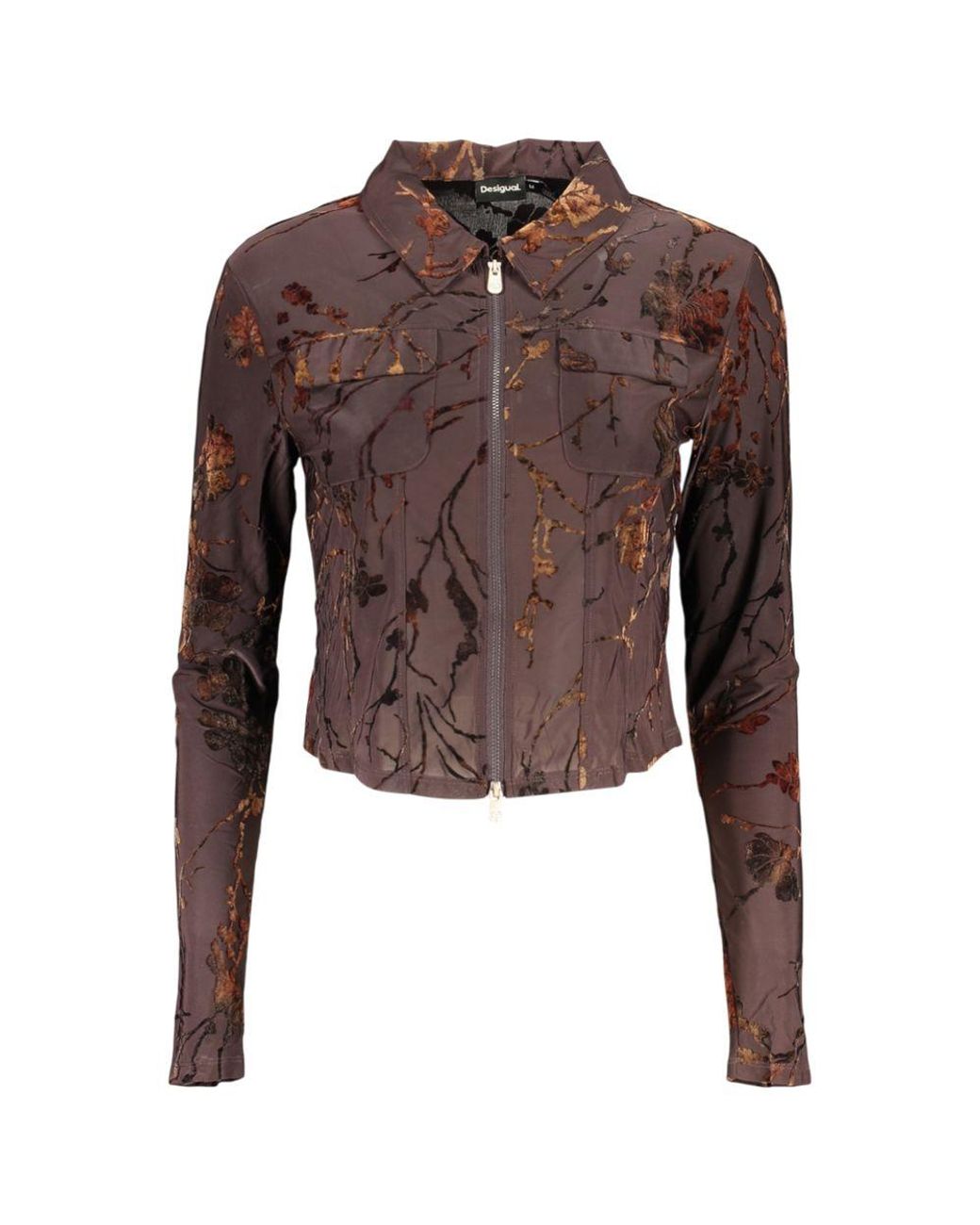 Desigual Brown Polyester 's Sweater
