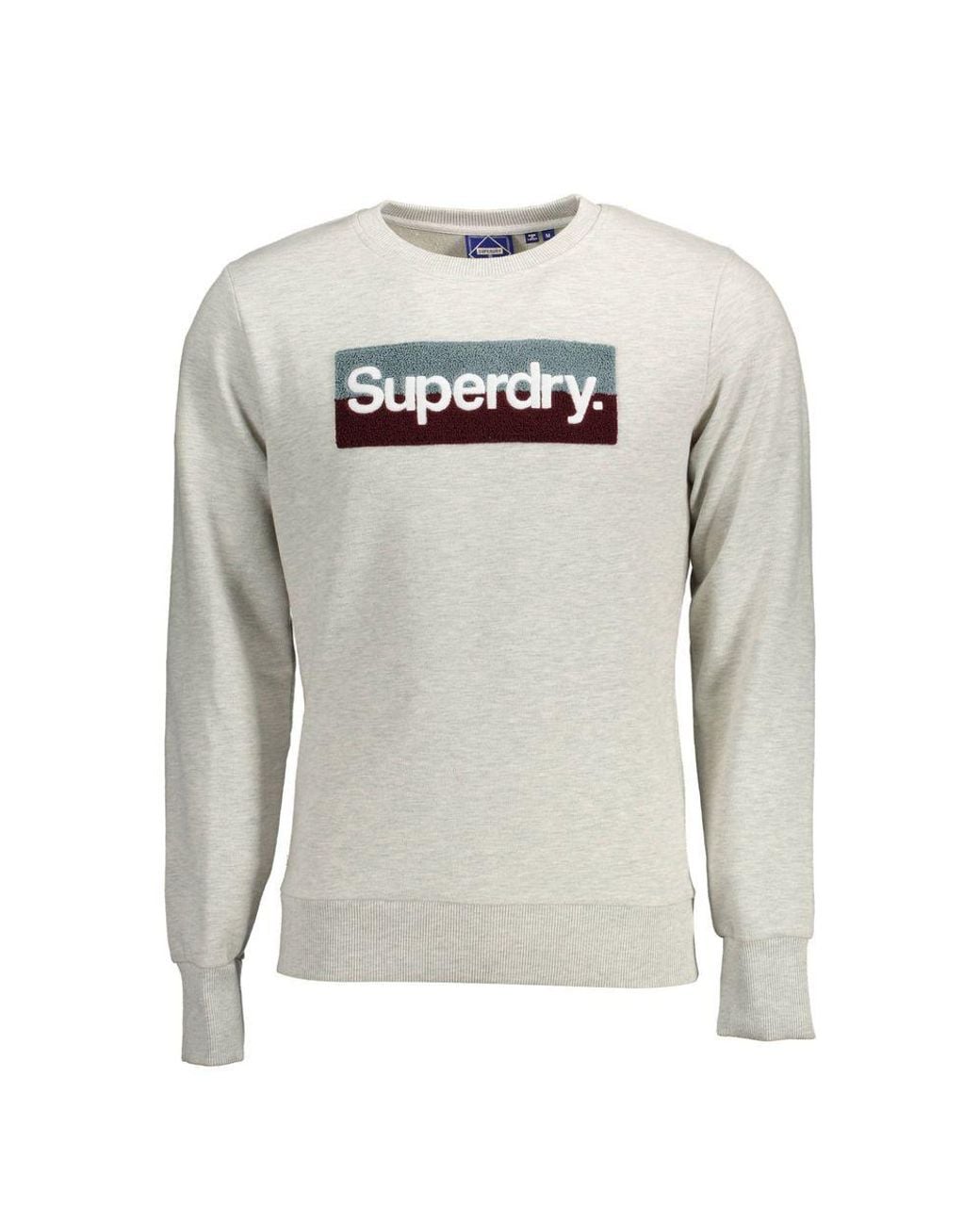Superdry Gray Cotton Sweater for men