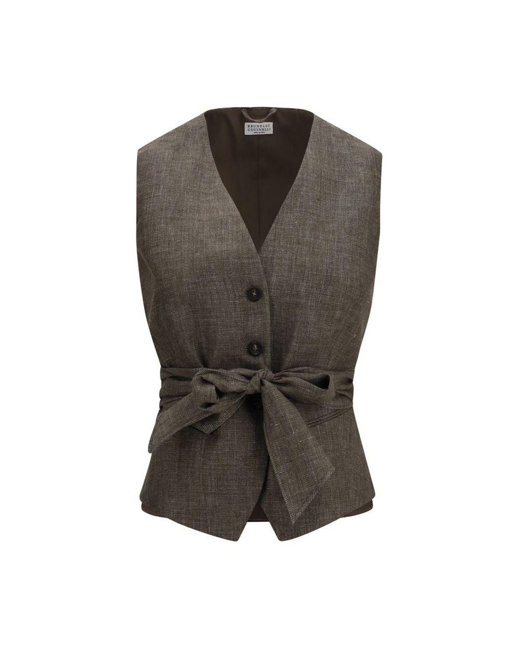 Brunello Cucinelli Brown Linen Blazer
