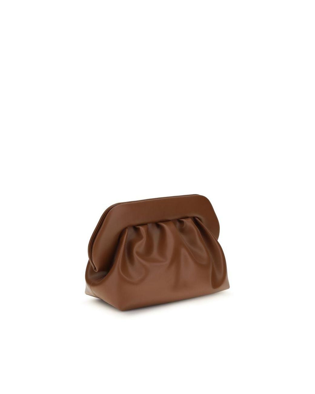 THEMOIRÈ Brown Vegan Leather Clutch Bag