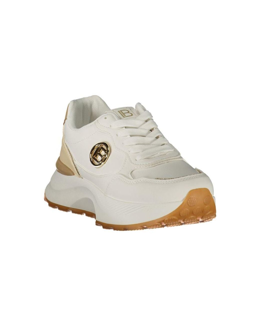 Laura Biagiotti White Polyurethane Sneaker