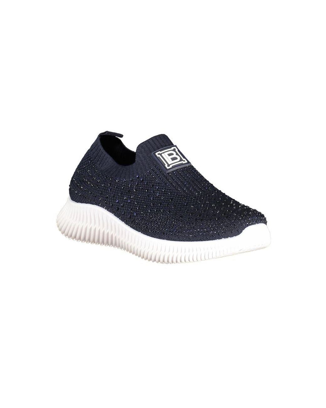Laura Biagiotti Blue Polyester Athletic Sneakers