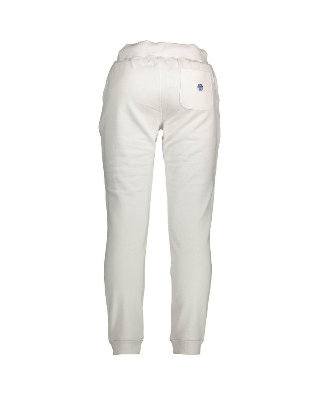 North Sails Gray White Cotton Men's Sweatpant for men
