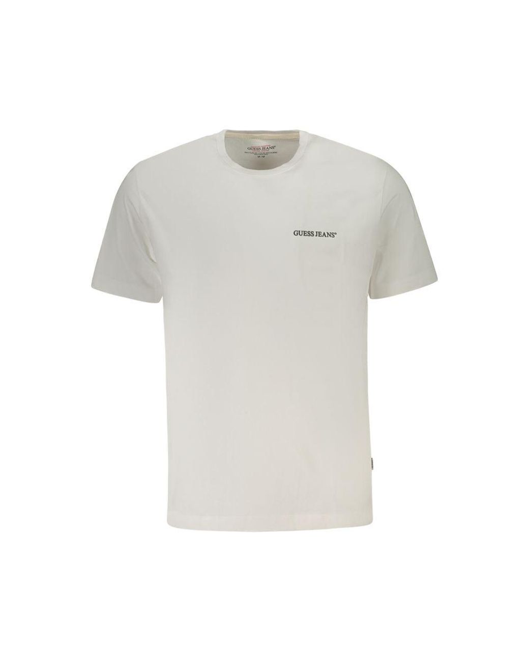 Guess White Bianco Cotton Men T for men