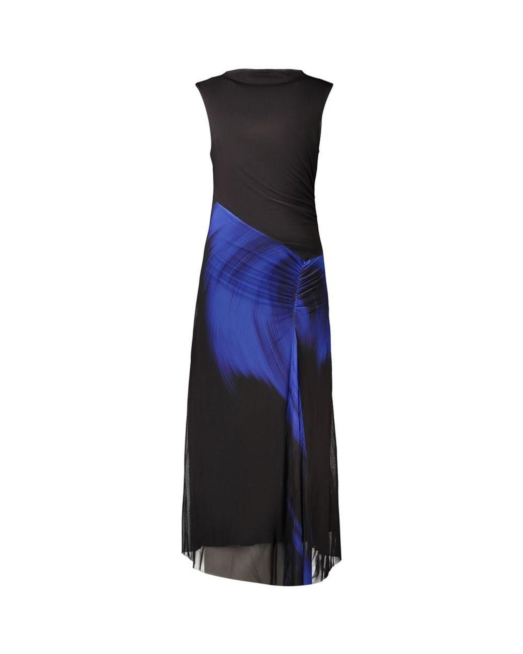Desigual Blue Black Polyester 's Dress