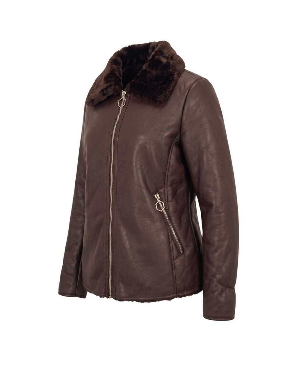 Baldinini Brown Polyester Jacket