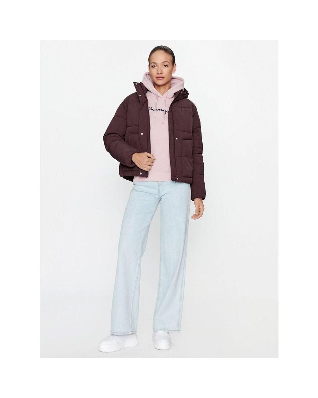 Champion Red Polyamide Parka