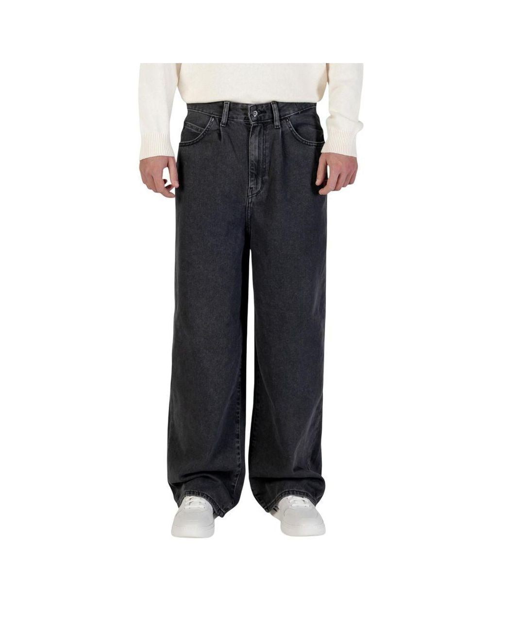 Only & Sons Black Cotton Relaxed Fit Jeans for men
