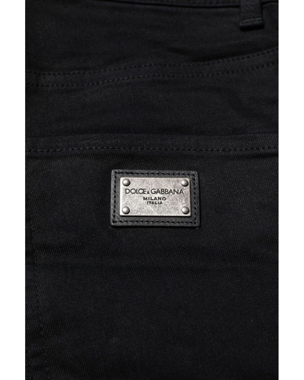 Dolce & Gabbana Black Slim Fit Jeans for men