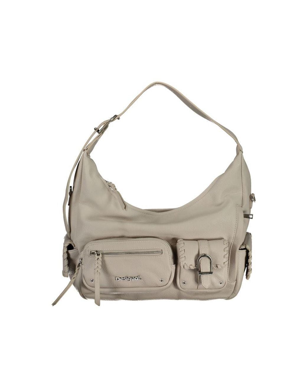 Desigual Gray Polyethylene Handbag