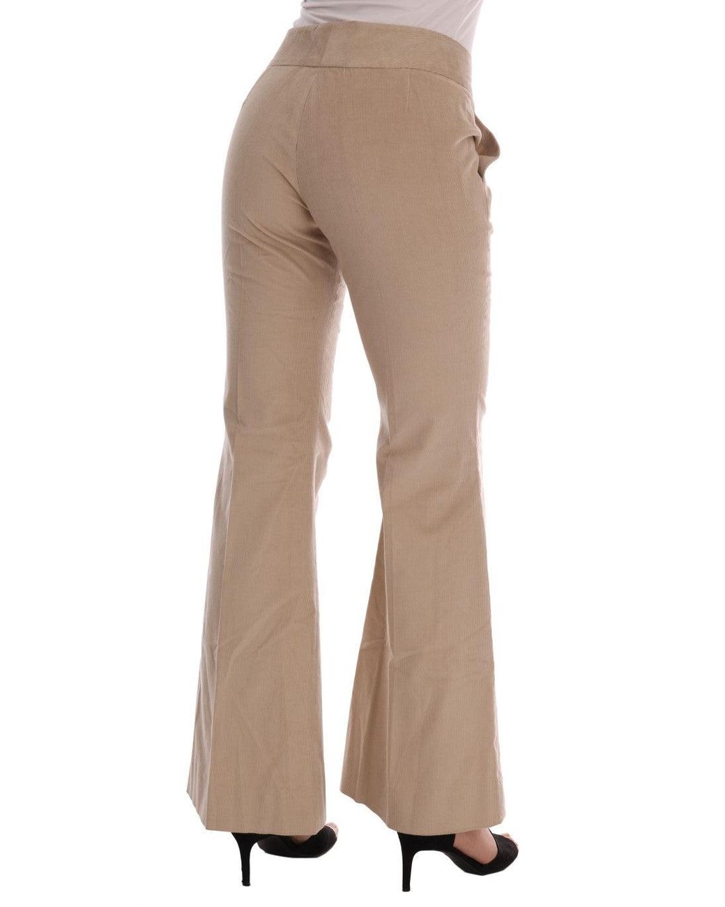 Ermanno Scervino Natural Chic Bootcut Flared Pants