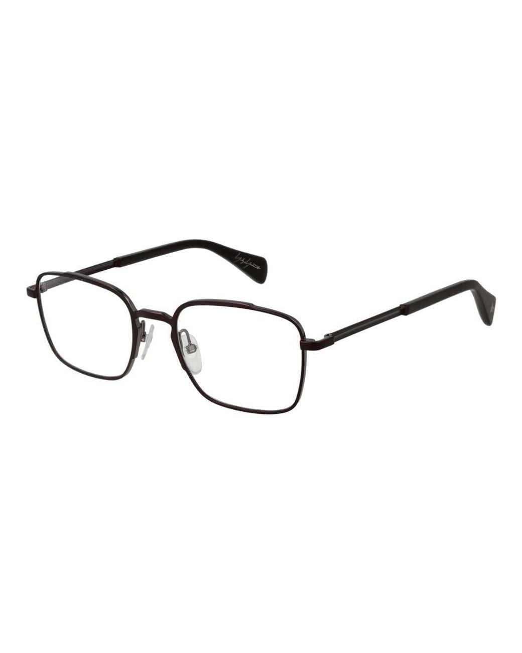 Yohji Yamamoto Black Metal Glasses (Frames) for men