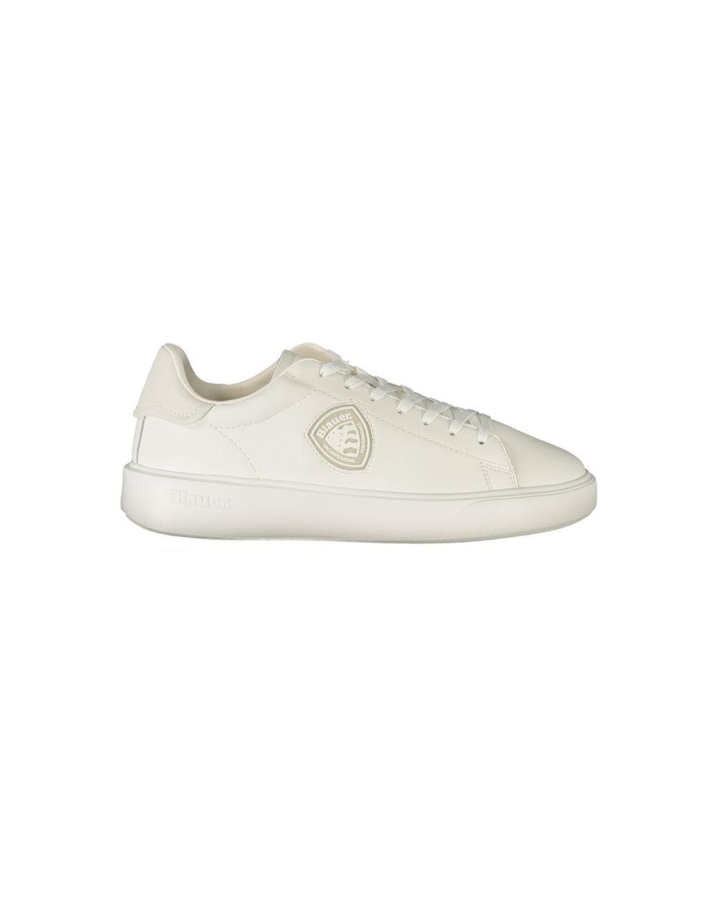 Blauer White Bianco Polyurethane Sneaker for men