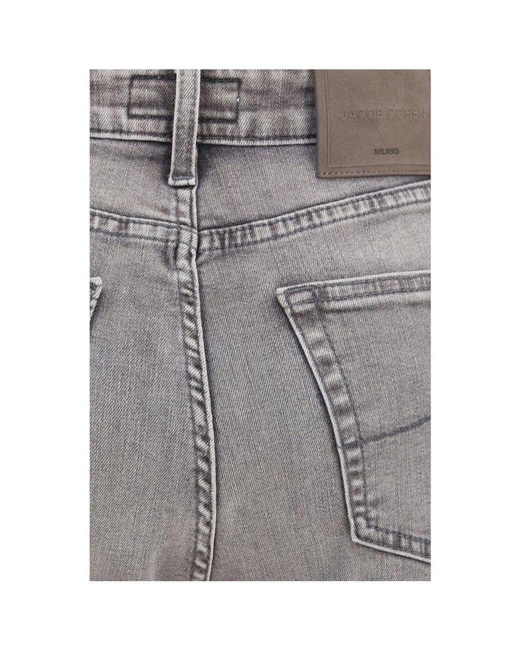 Jacob Cohen Gray Cotton Flared Jeans