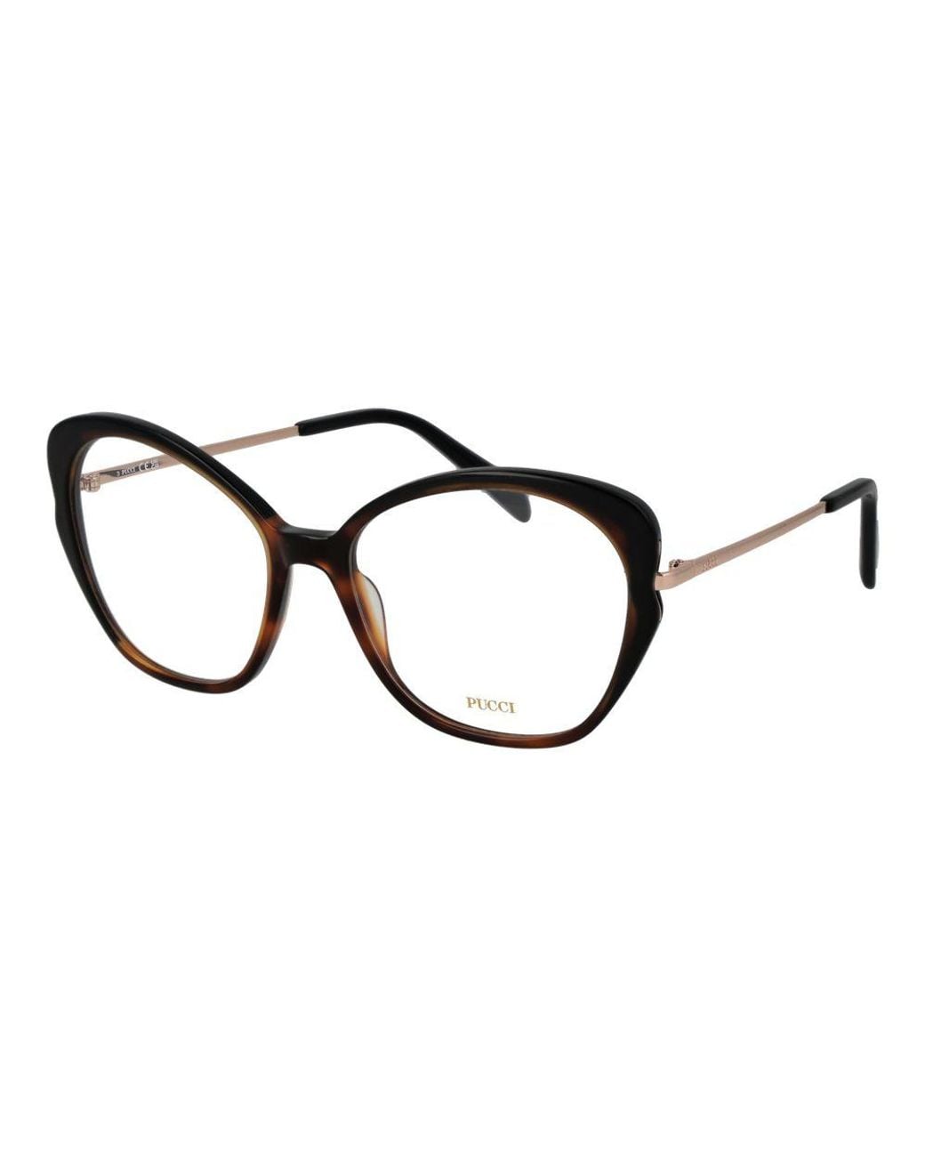 Emilio Pucci Brown Metal Glasses (Frames)