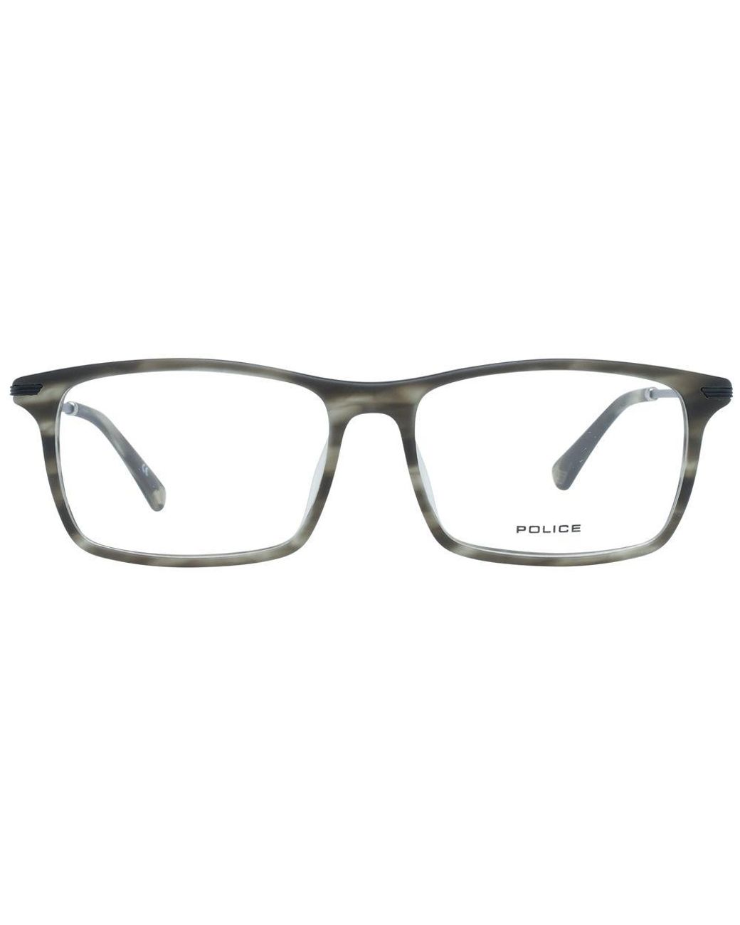 Police Gray Metal & Plastic Glasses (Frames) for men