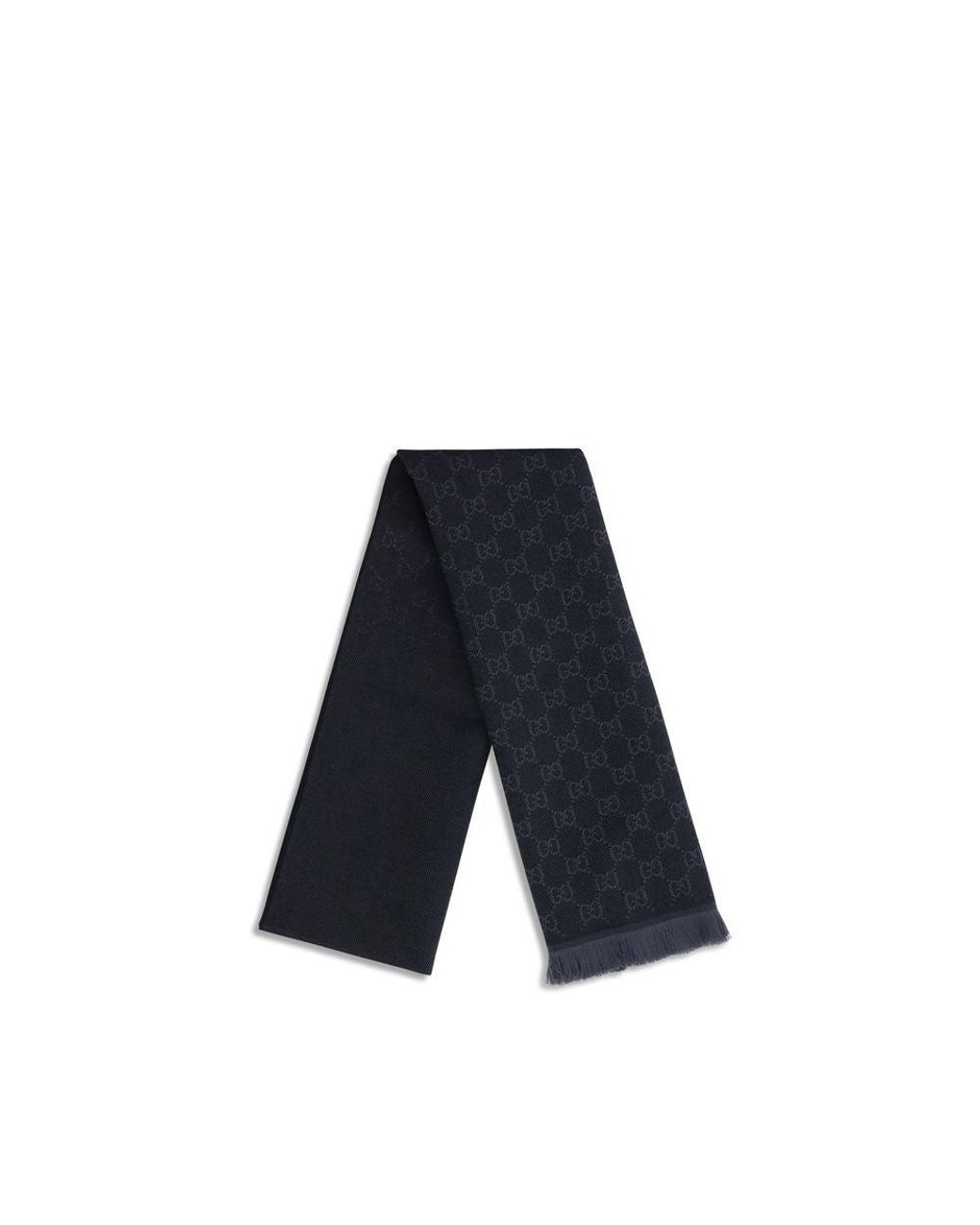 Gucci Blue Wool Scarf