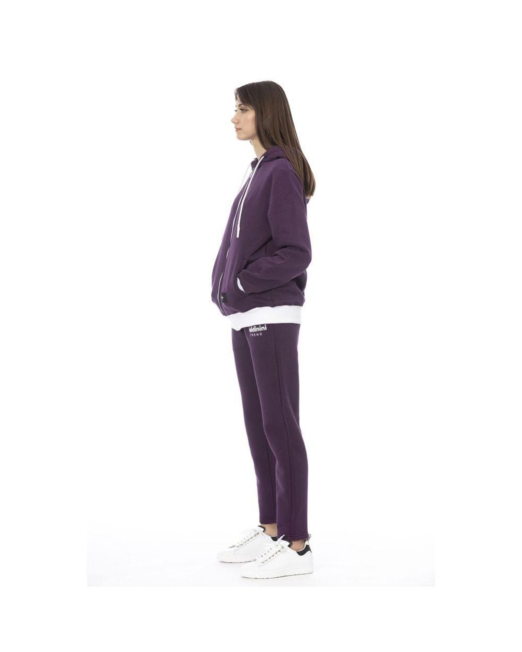 Baldinini Purple Cotton Sweater