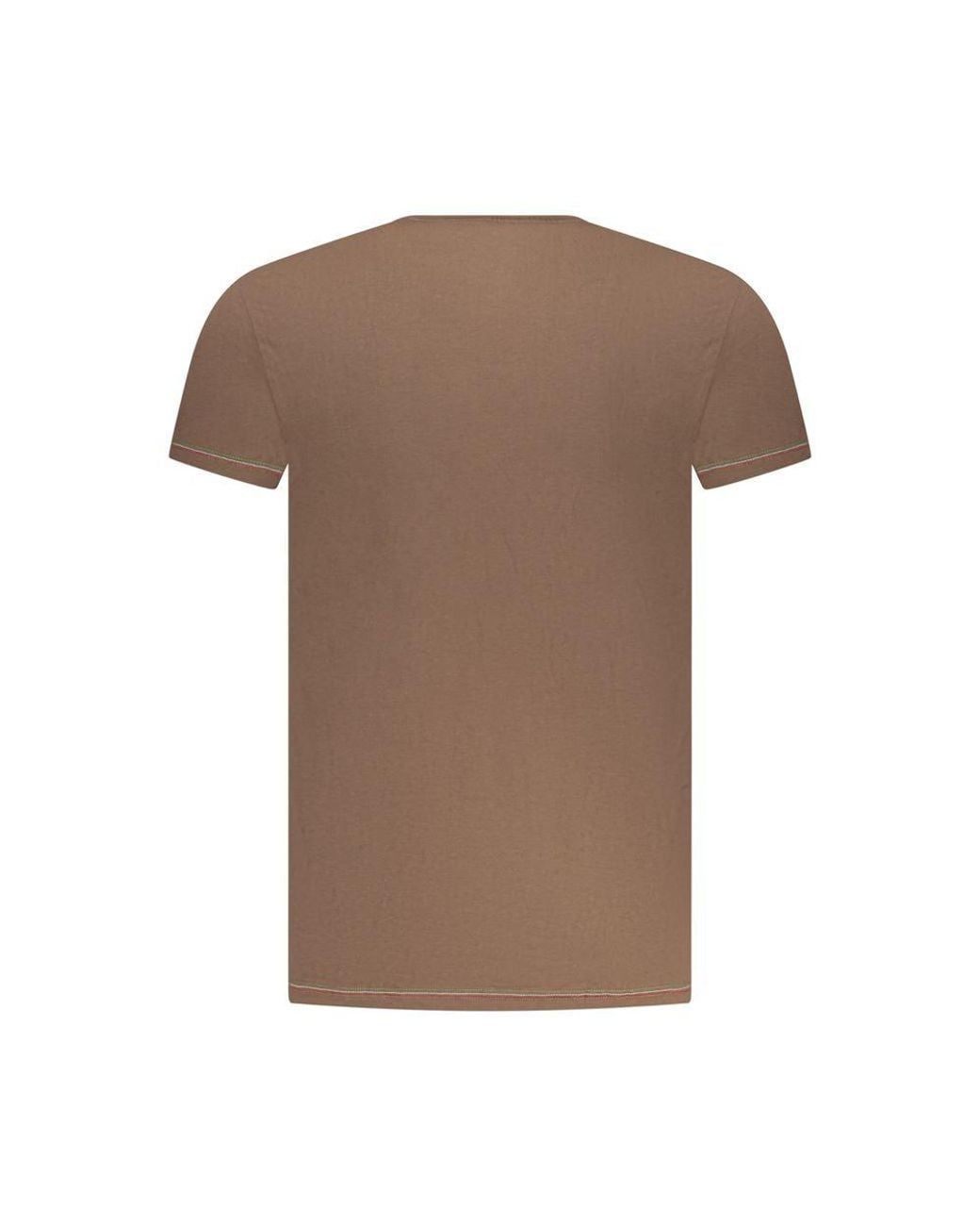 Aeronautica Militare Brown Cotton T-Shirt for men