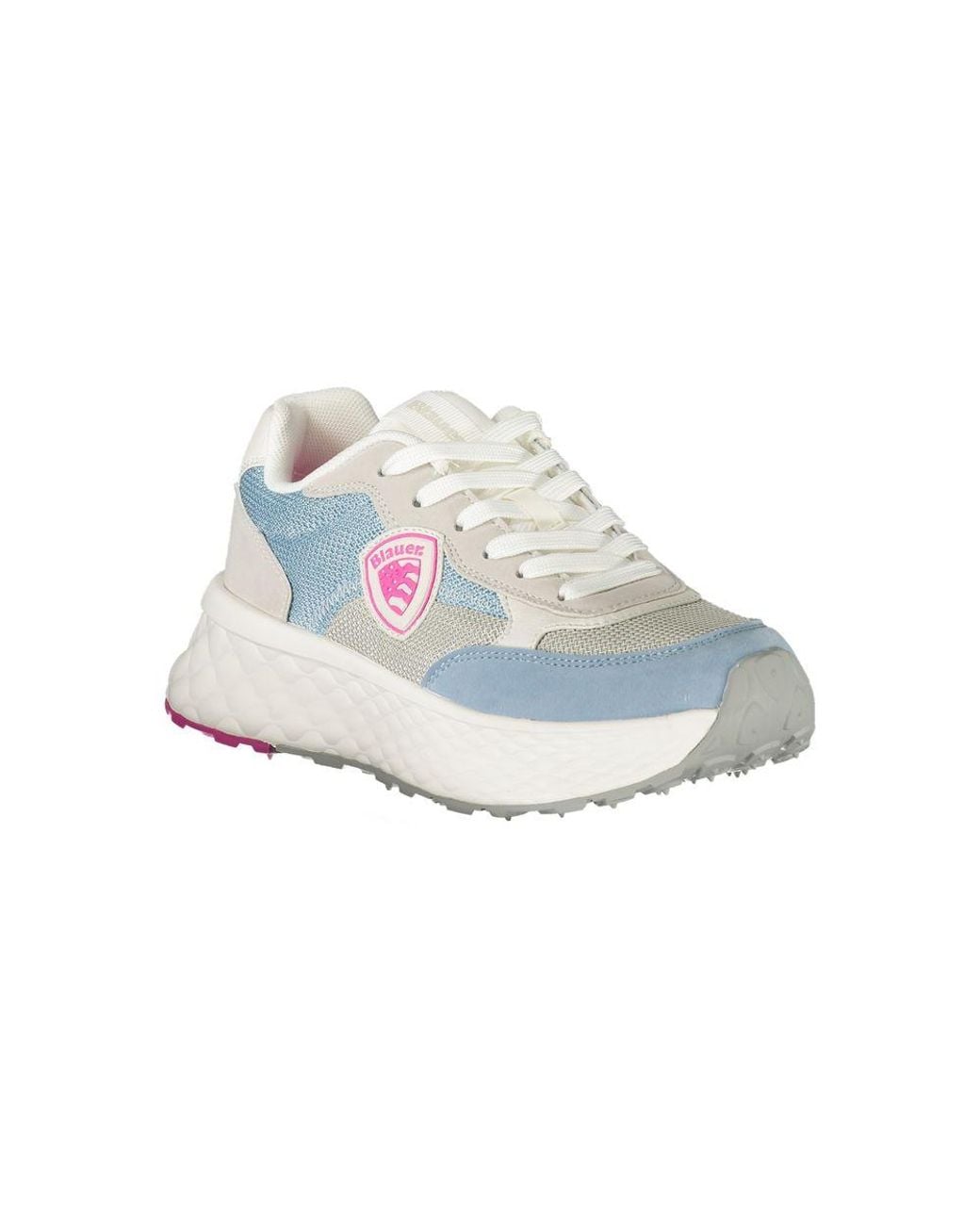 Blauer Blue Azzurro Polyurethane Sneaker