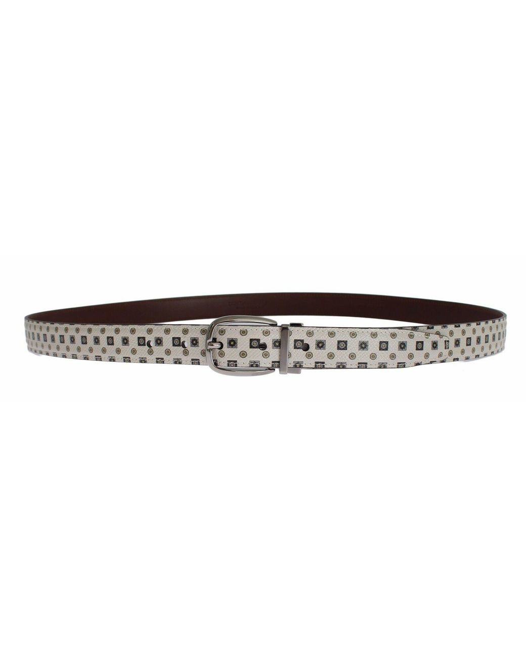 Dolce & Gabbana Black Dolce Gabbana White Silk Bowtie Leather Belt Gift Box for men