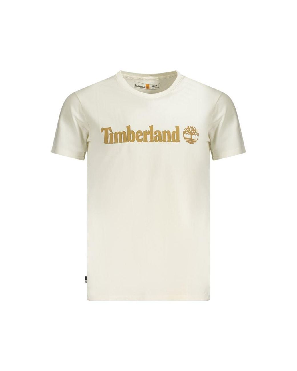 Timberland White Beige Cotton Men T for men