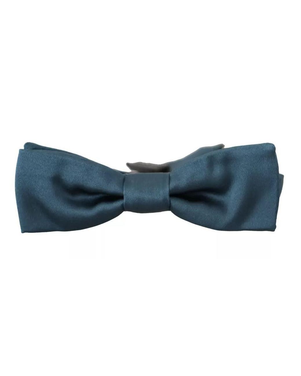 Dolce & Gabbana Black 100% Silk Adjustable Neck Bow Tie for men