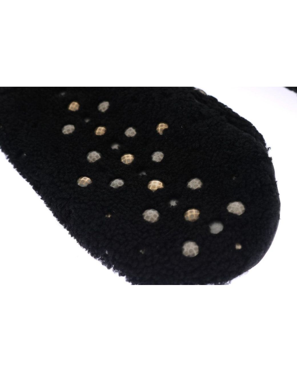 Dolce & Gabbana Black Shearling Studded Gloves for men