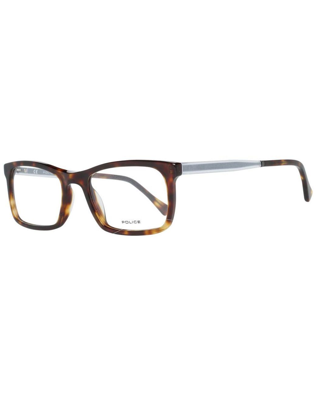 Police Multicolor Brown Plastic Glasses (frames) for men