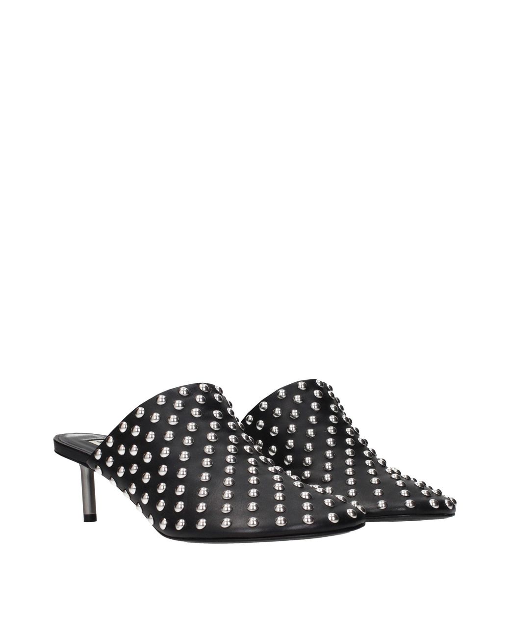 Jil Sander Black Leather Mules