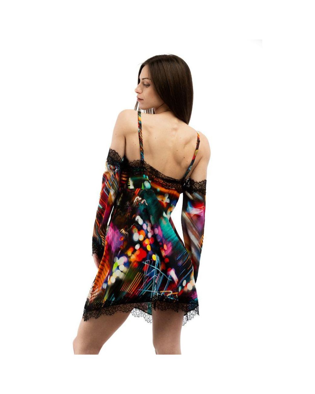 Moschino Red Gray Viscose Cocktail Dress