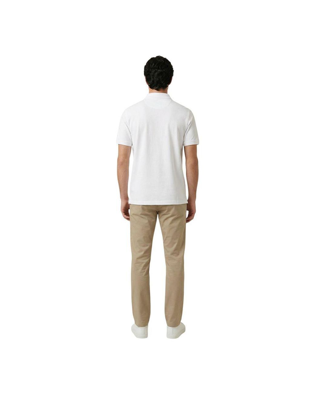 Gant White Cotton Polo Shirt for men