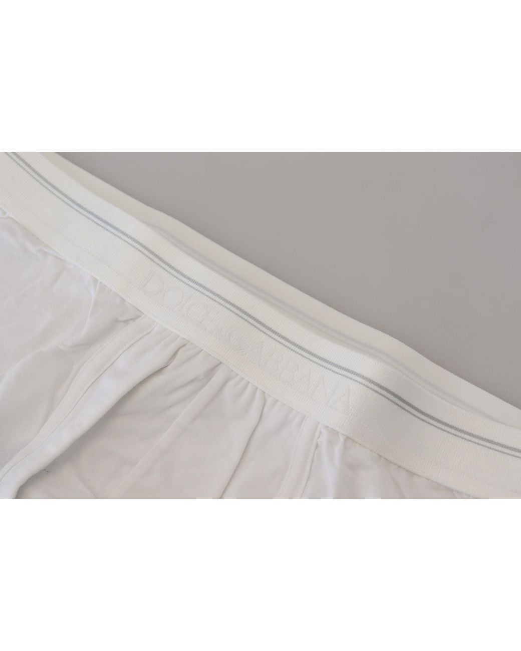 Dolce & Gabbana White Elegant Cotton Blend Boxer Shorts for men