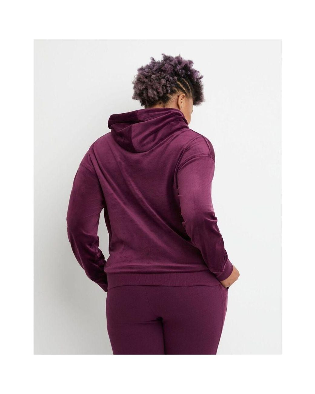 Champion Purple Polyester Sweatshirt