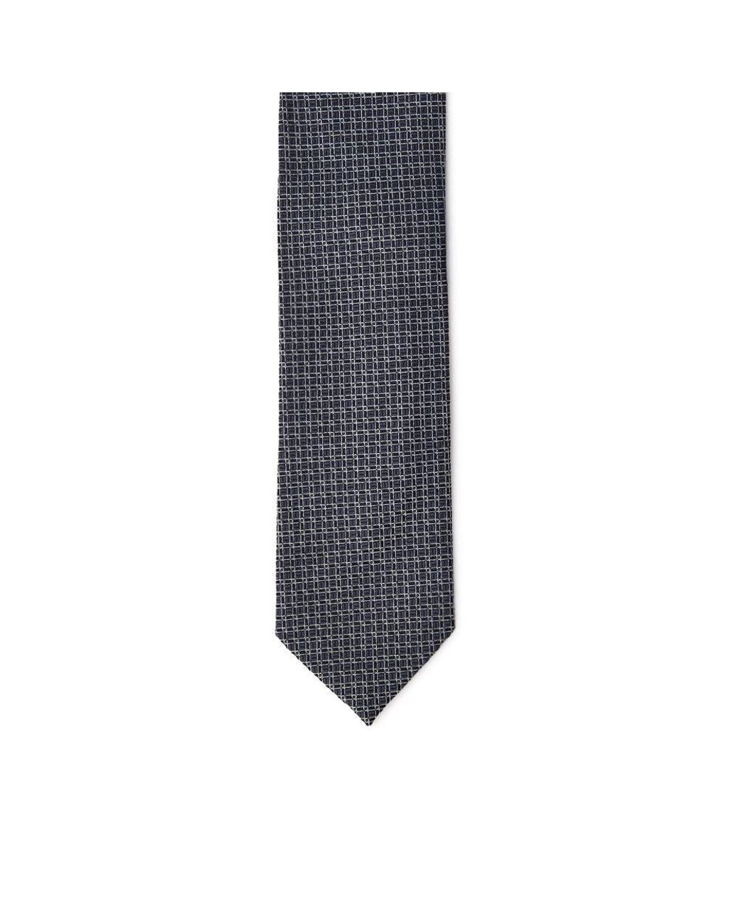 Jil Sander Blue Gray Silk Tie for men