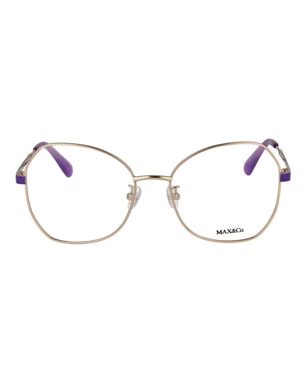 MAX&Co. Metallic Gold Metal Glasses (frames)
