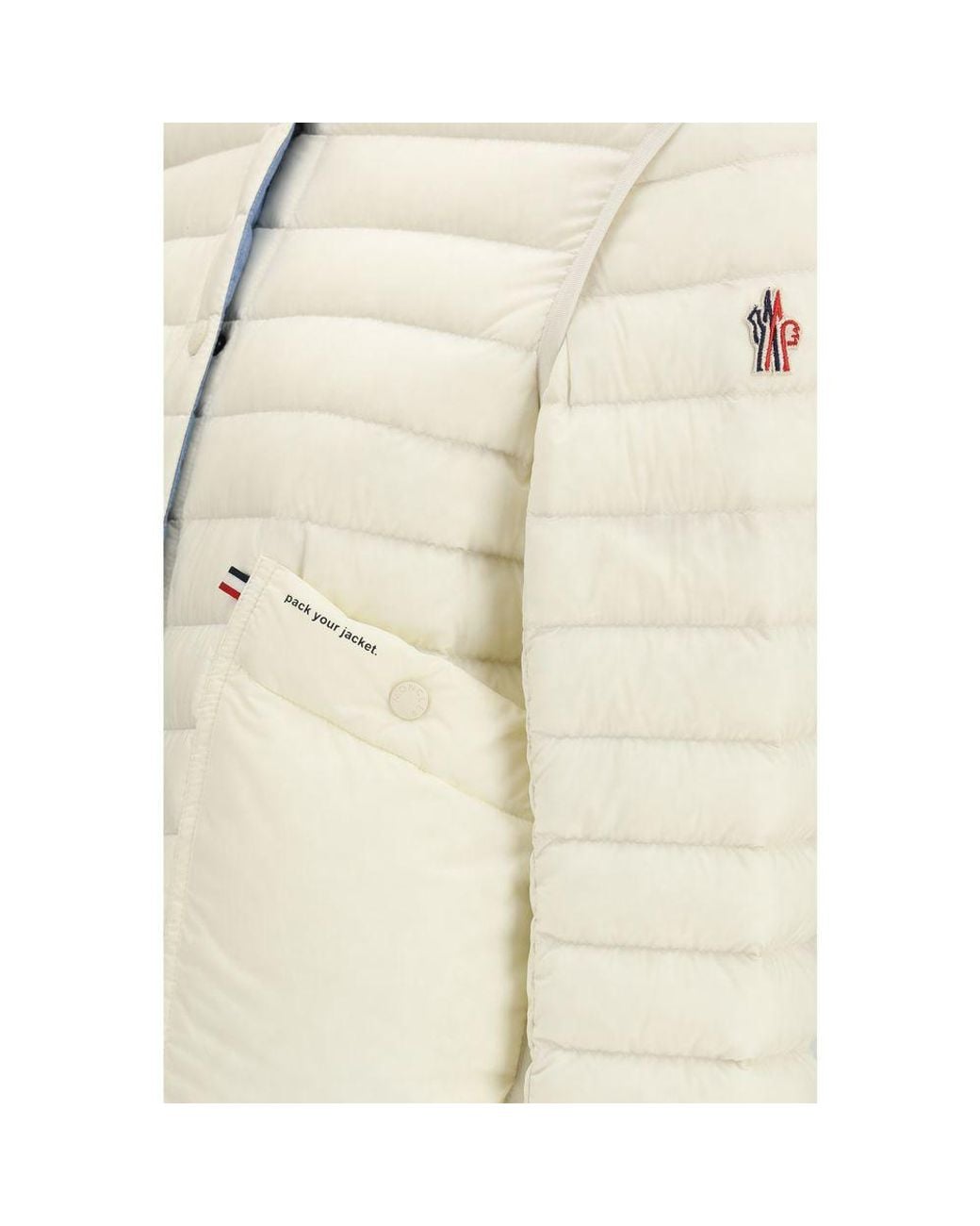 Moncler White Polyamide Coat