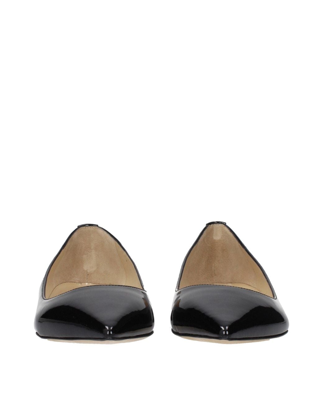 Jimmy Choo Black Leather Flats