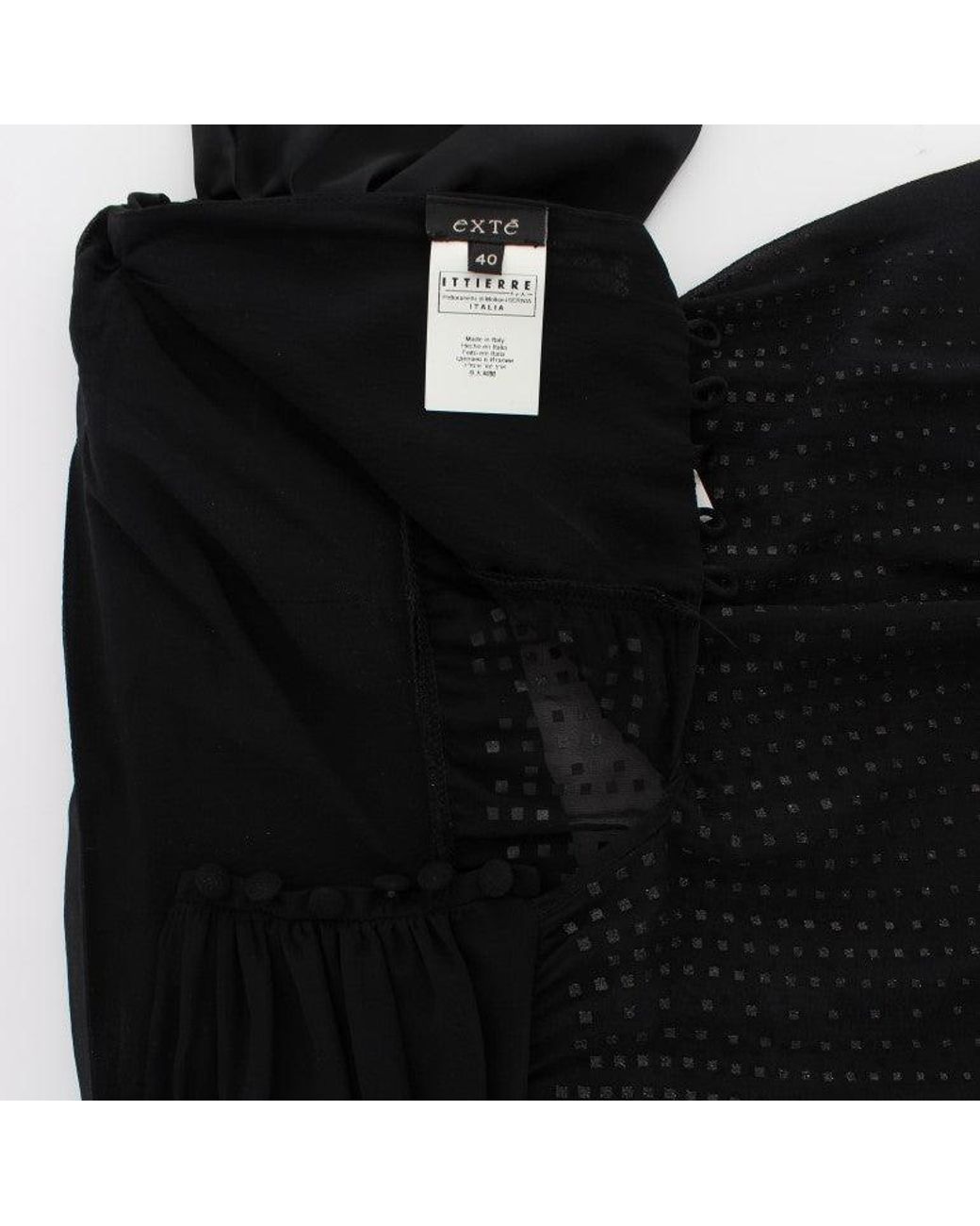 Exte Neck Wrap Top Black Sig30856